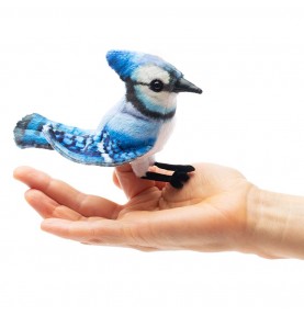 Marionnette à doigt Mini geai bleu de Folkmanis