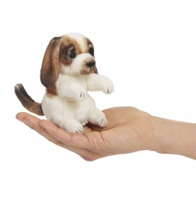Marionnette à doigt mini chien signée Folkmanis