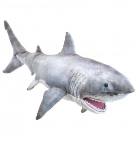 Marionnette à main requin blanc signée Folkmanis