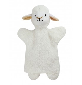 Marionnette Doudou mouton - 26 cm signée Bass & Bass