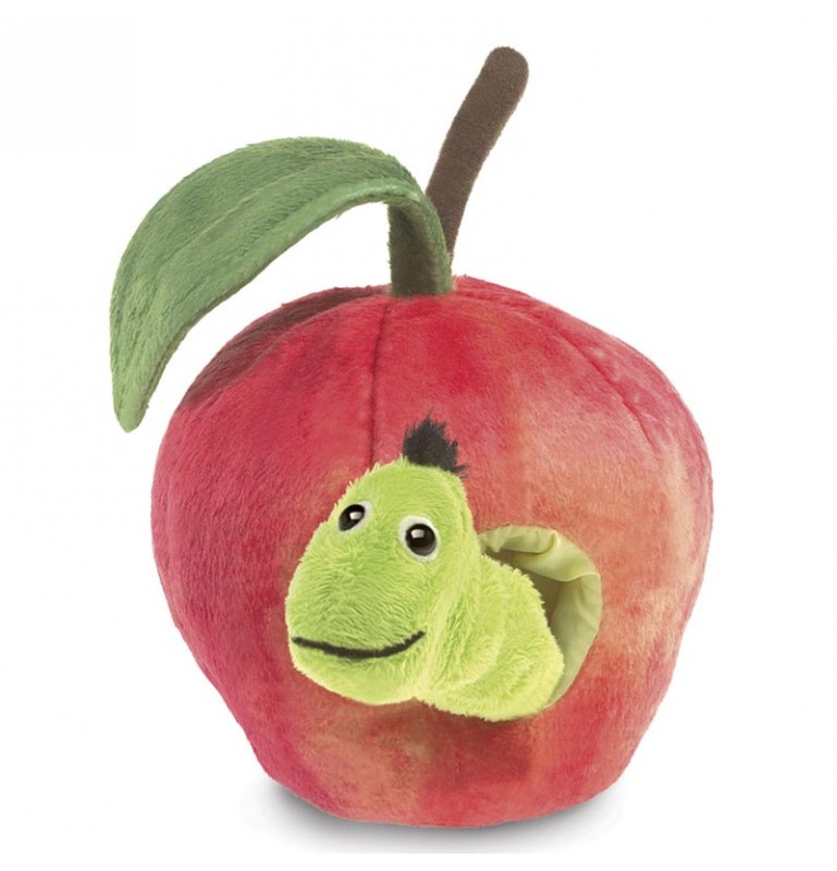 Marionnette à main Ver dans la pomme