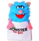 Marionnette à main Monstre Schorsch signée living Puppets, dans son sac en papier Monster to Go