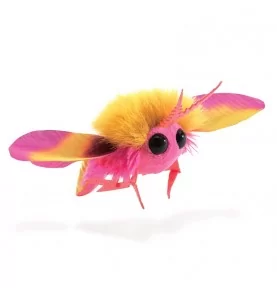 Marionnette à doigt Papillon de nuit Anisote de l'érable signée Folkmanis