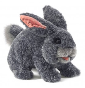 Marionnette petit lapin gris